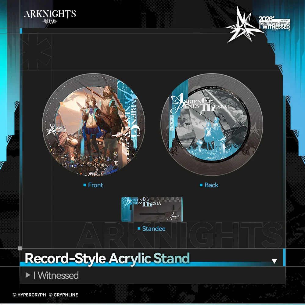 Arknights Record-Style Acrylic Stand - I Witnessed