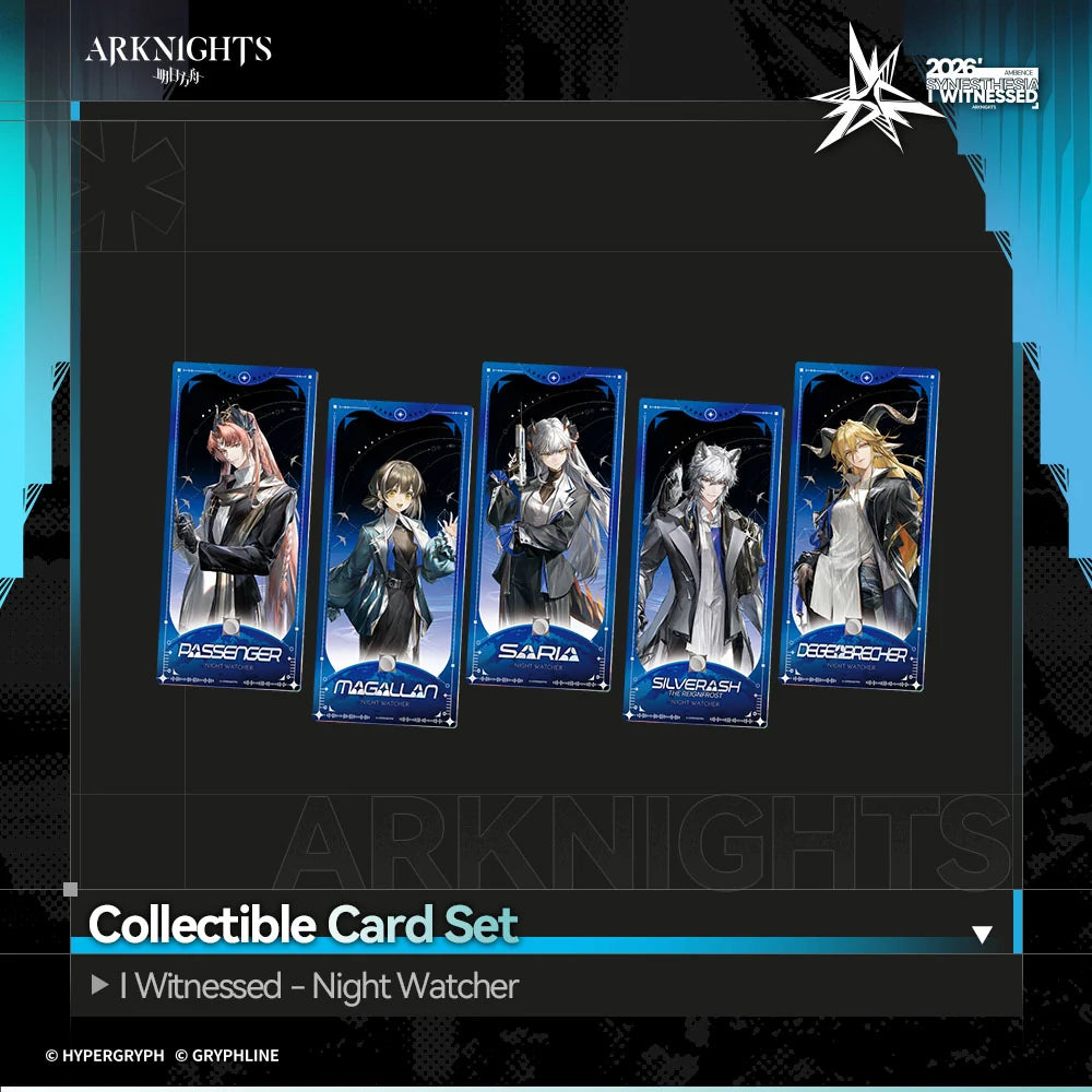 Arknights Collectible Card Set - Night Watcher