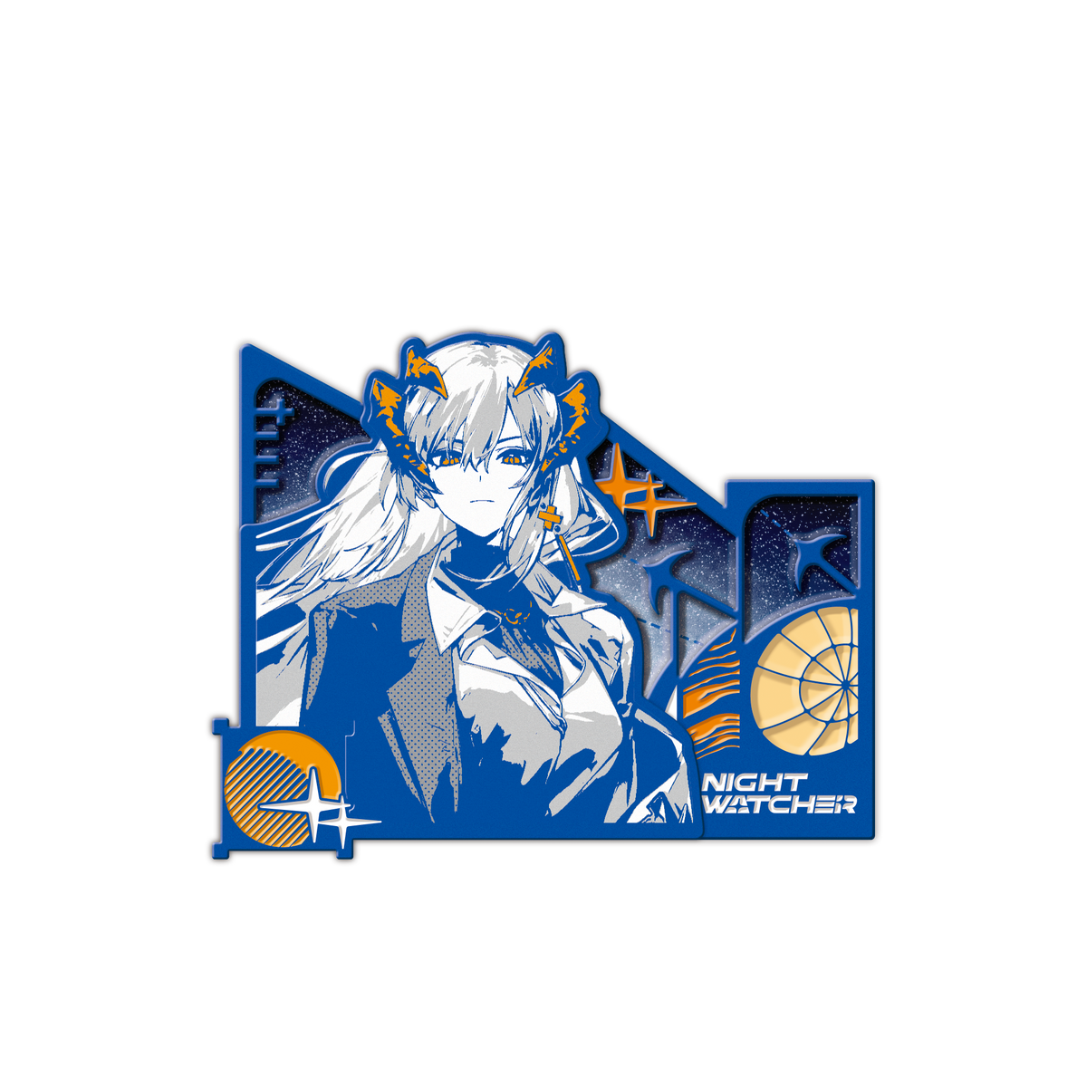 Arknights Metal Key Tag Night Watcher - Saria
